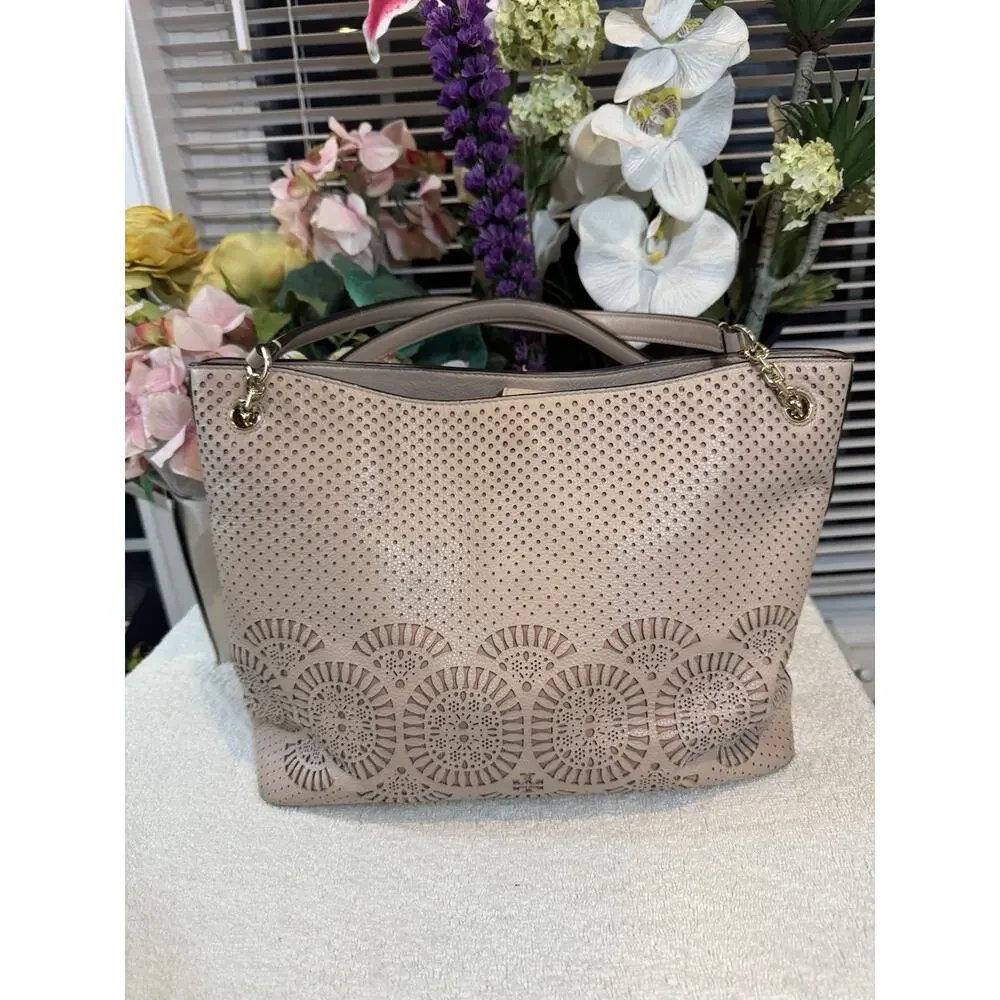 Tory Burch Ella 146437 Women's Tote Bag Mini - MAUVE (BRTHRIFTY - Picture 7 of 13
